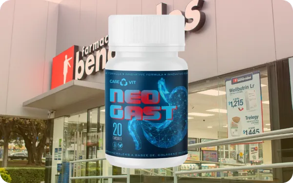 NeoGast información de disponibilidad en Farmacia Benavides México